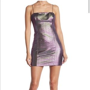 Likely Spaghetti Strap iridescent Mini Dress